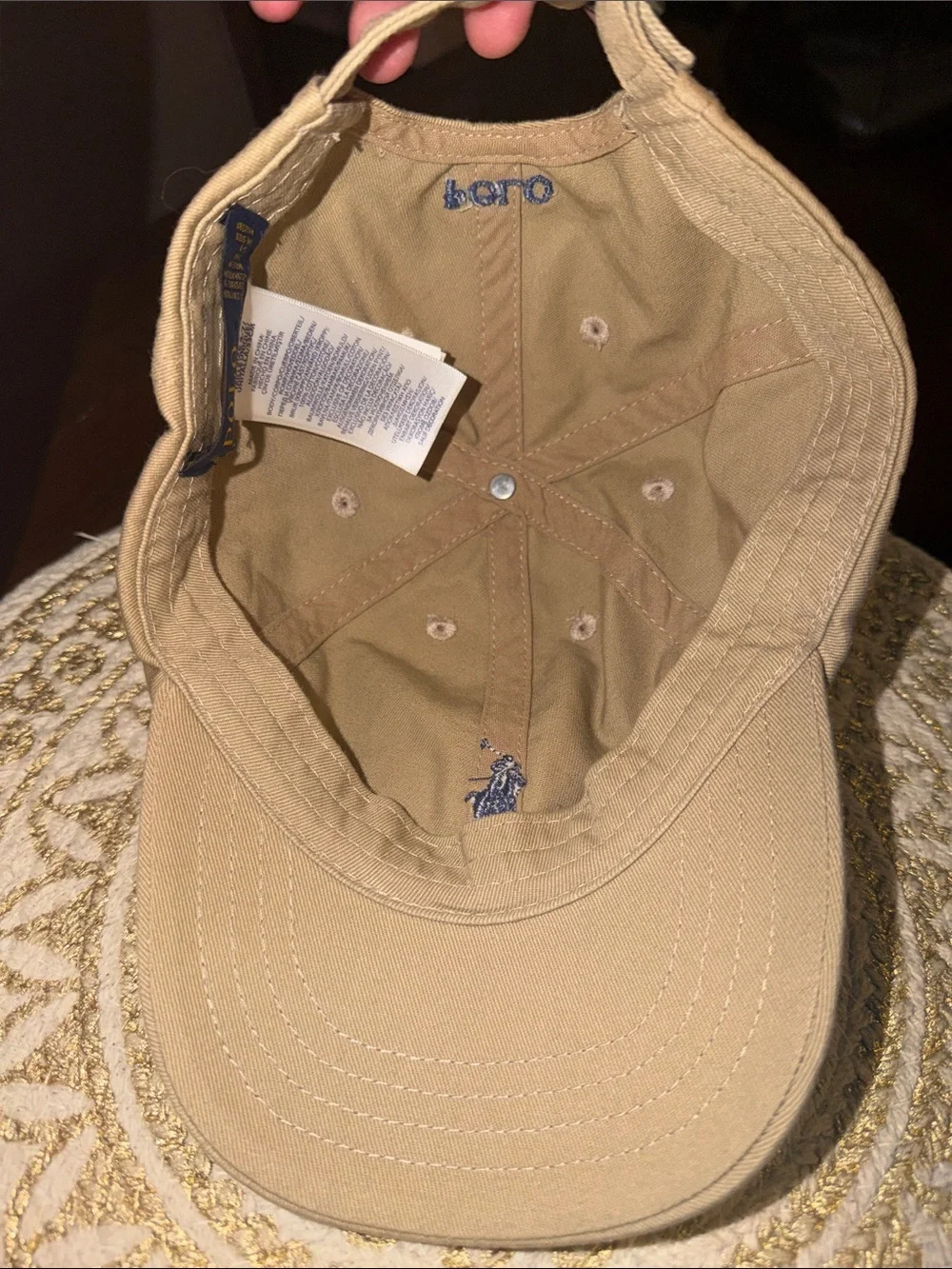Polo by Ralph Lauren Khaki Baseball Cap